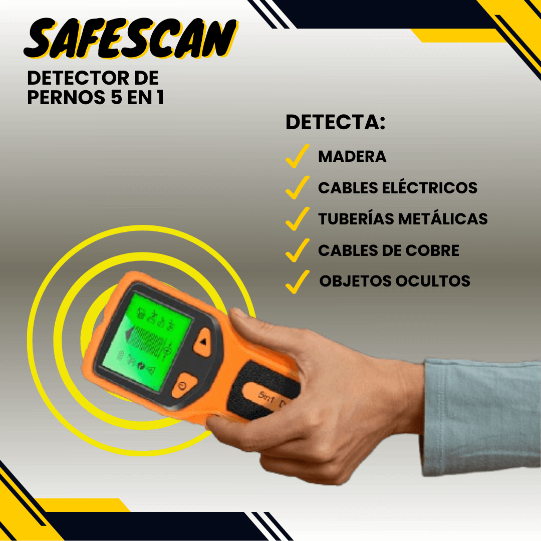 SafeScan™ - Detector de pernos 5 en 1