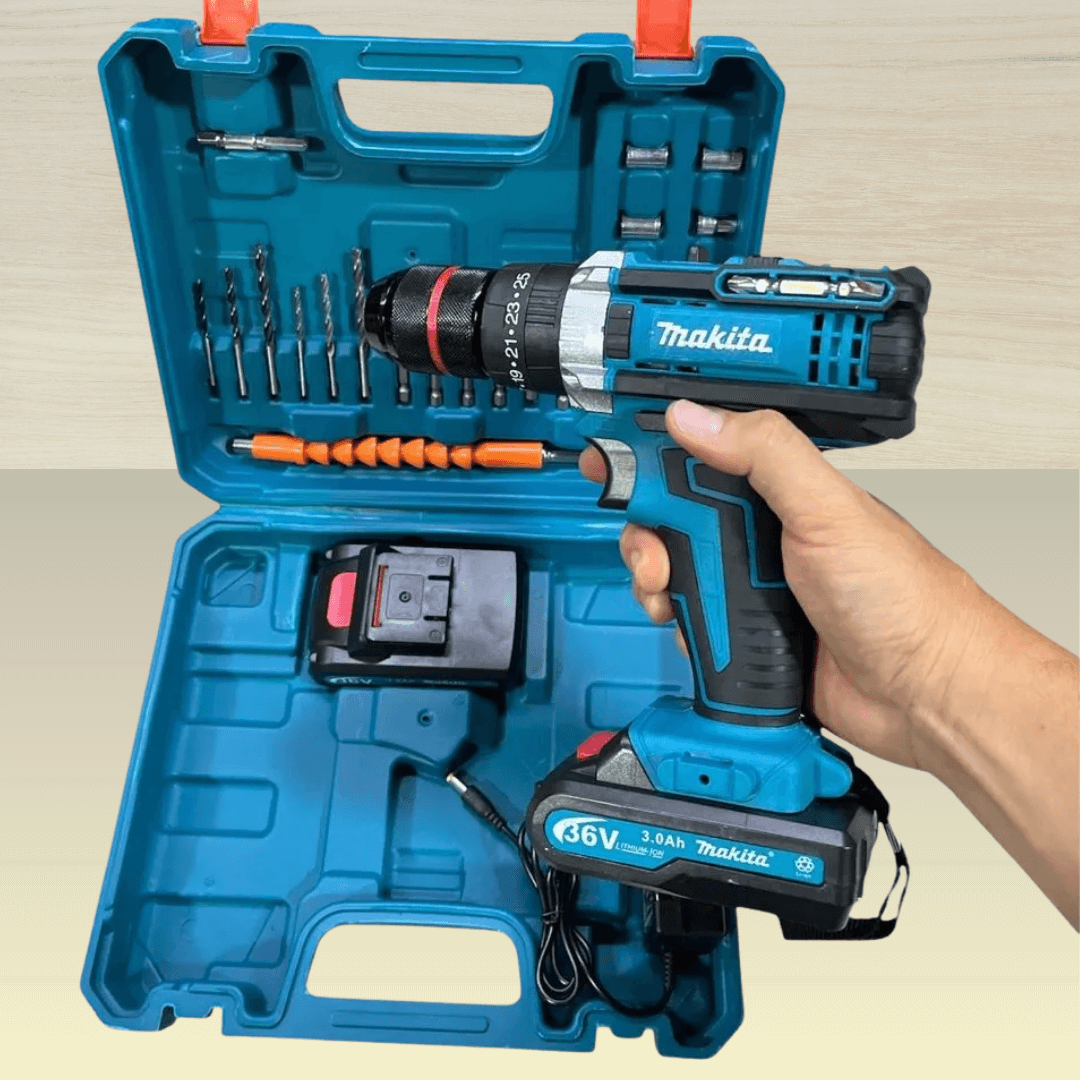 TALADRO PERCUTOR 36V + RACHETS DE REGALO 🎁