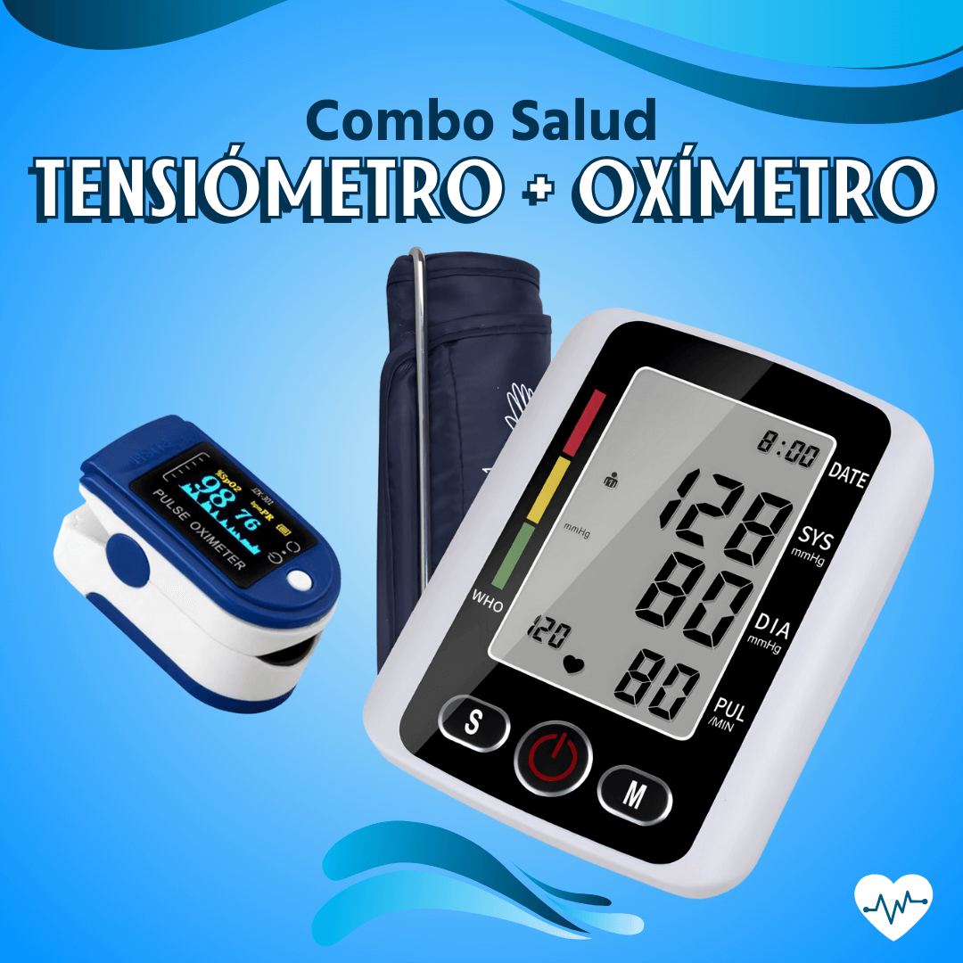 COMBO SALUD ❤ TENSIÓMETRO + OXÍMETRO