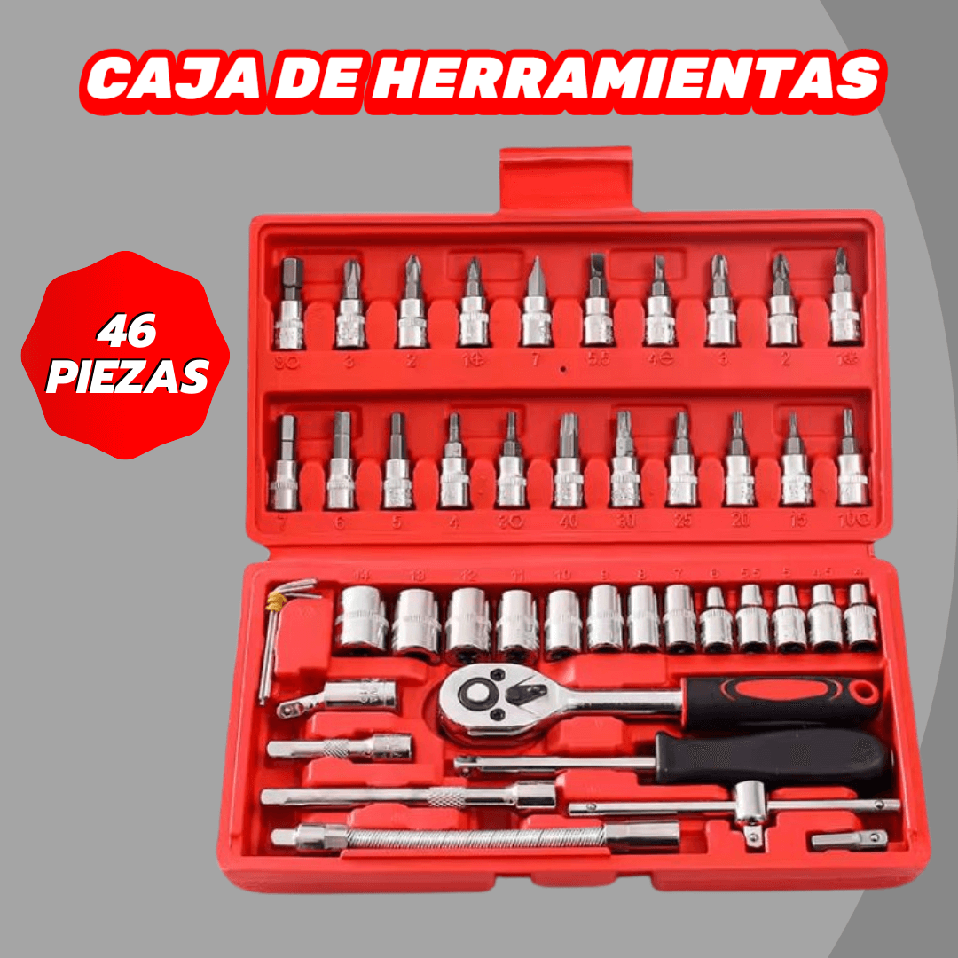 Caja de Herramientas - 46 Piezas